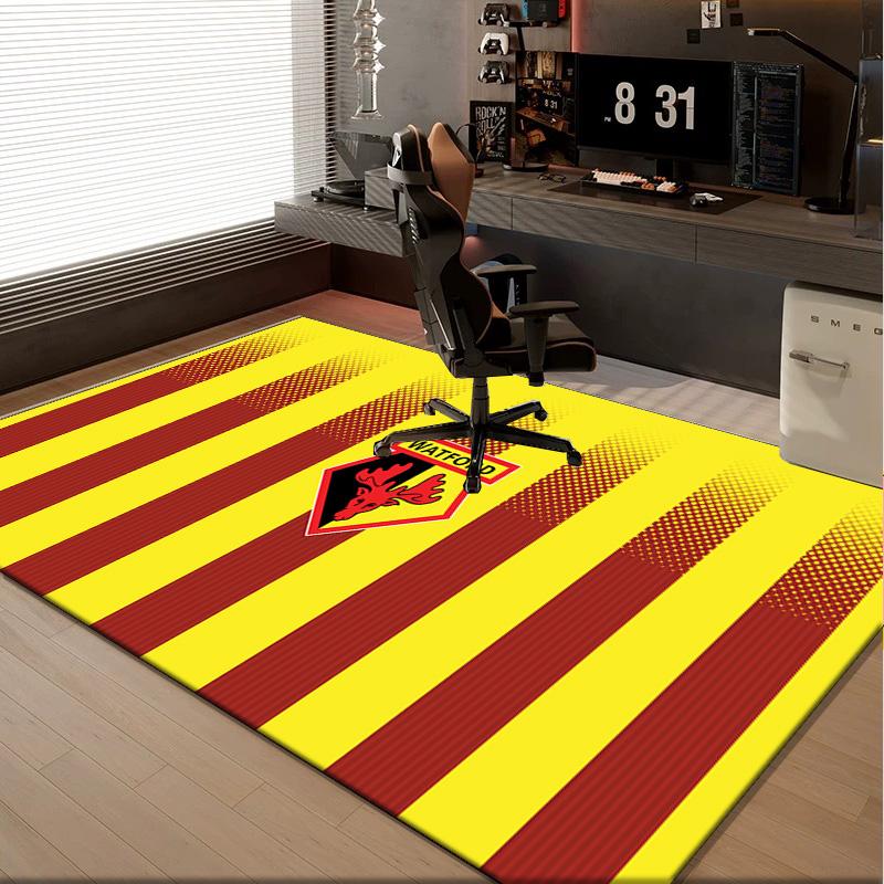 1PC rug Watford Crest Design Carpet, Chair Rug,Area Rug for Office Bedroom living rooms bedroom, Doormat decor Christmas fan gifts