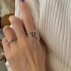 Korean-Japanese Twist Weave Star Tassel Adjustable Ring for Women