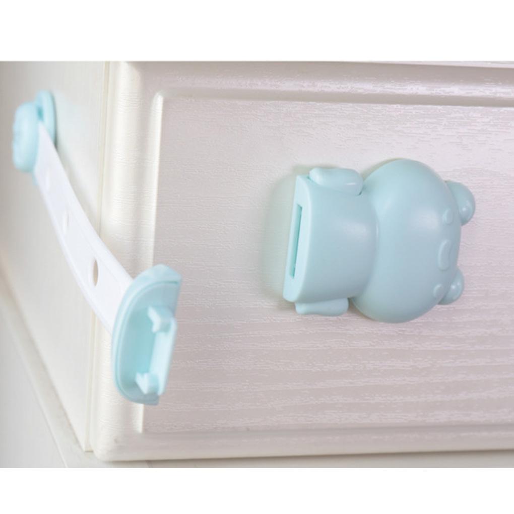 4pcs Cartoon Child Protection Lock Cabinet Drawer Furniture Anti\-Pinch Safety Bumper Adjustable Multifunctional Lock Household