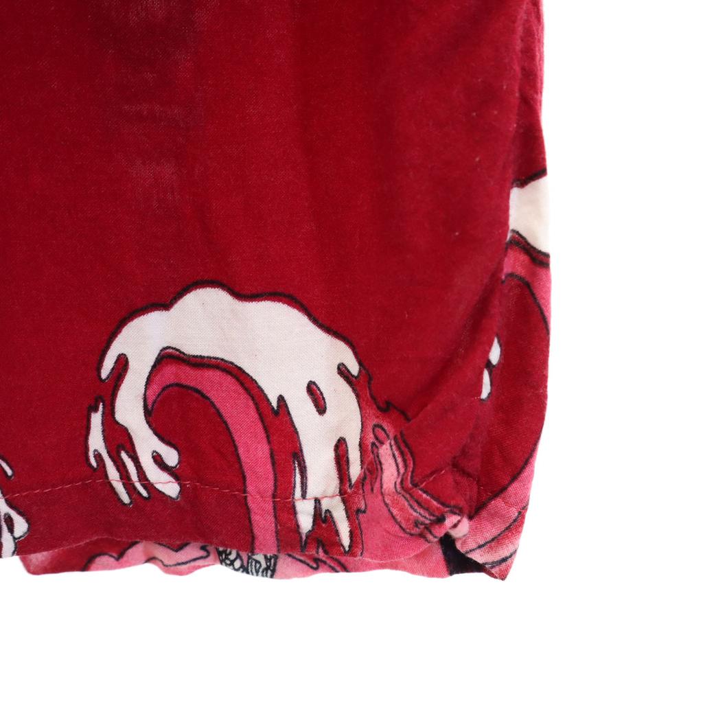 BASIX Overall handle Short sleeve Open collar Aloha shirt M Red series Men's Used
