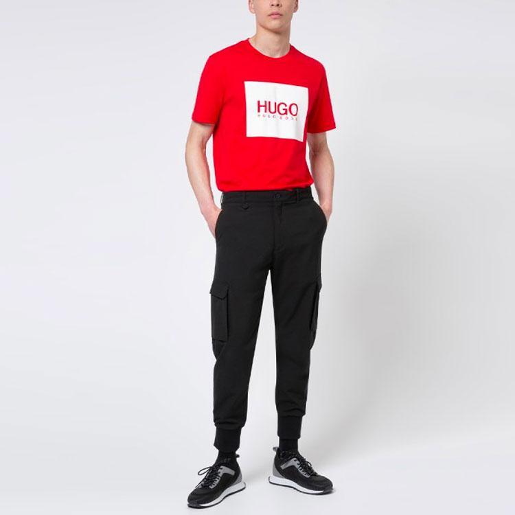 Hugo Boss T-Shirts Men's Red Crew Neck Moderate 50448795