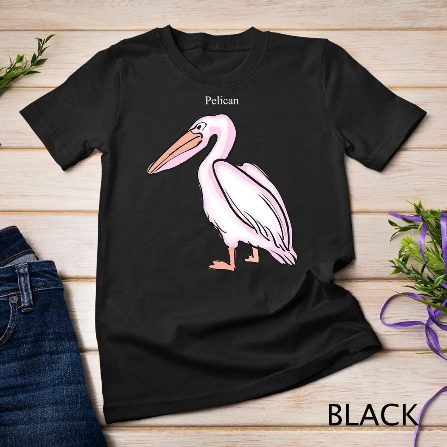 Standing Pelican T Shirt Bird Lover S