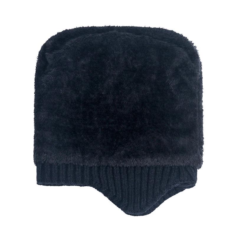 ZHENYUEQI Unisex Fleece-Lined Knitted Hat & Neck Warmer Set