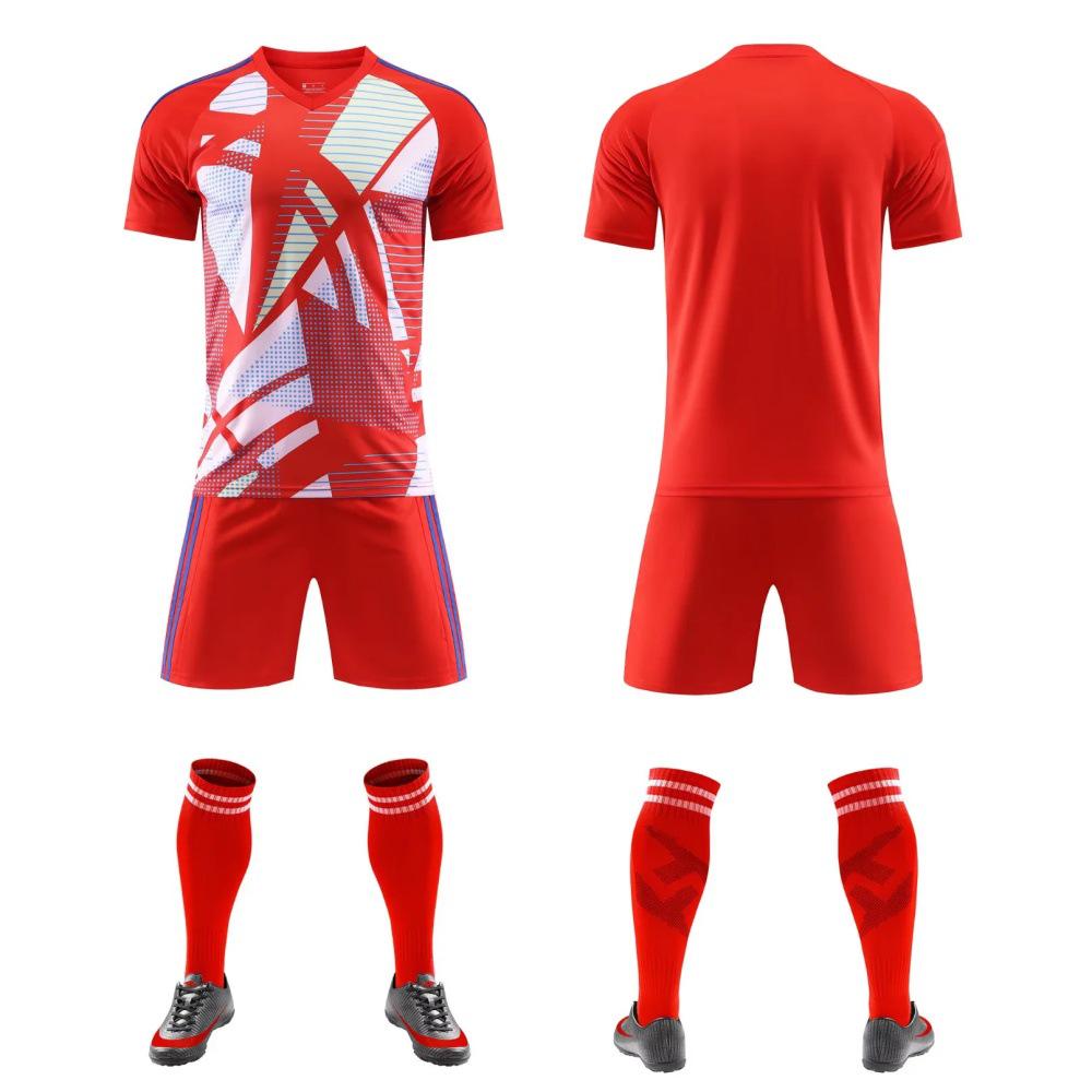 Koszulki treningowe piłkarskie z krótkim rękawem dla uczniów szkół podstawowych i średnich