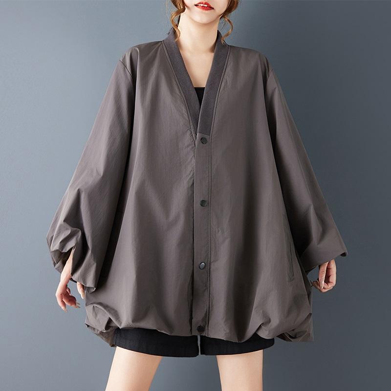 plus size vintage jackets for women causal loose spring autumn Jacket Coat Outerwear
