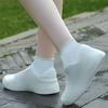5Pairs Reusable Silicone Shoe Covers Non-Slip Elastic Material Waterproof Shoe Covers Wear-resistant Foldable