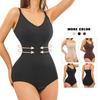 Shapewear Bodysuit mit Knopfleiste vorne, trägerloser Korsett-Stil, Postpartale Figurformer