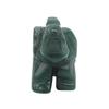 Natural Jade Stone Elephant Statue Car Ornament Home Decor Desktop Craft Accessory