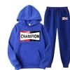 Completo felpa con cappuccio a maniche lunghe con logo Champion retrò per autunno e inverno