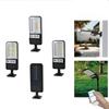 Solar LED Street Light Motion Sensor Remote Control Super Bright Outdoor Wall Lamp Waterproof 6500K Flood Lights for Yard Road