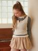 Double Hips Mini Pumpkin Check Skirt (Brown)