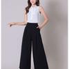 Frauen Mode Baggy Chiffon Rock Hose Lose Hohe Taille Breite Bein Hosen