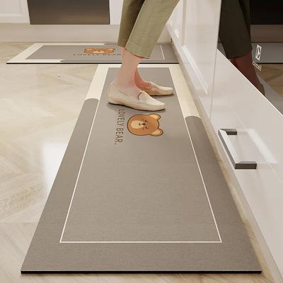 Retro Küchenbodenmatte Ölfest Wasserdicht Schmutzabweisend PVC Heimteppich Schmutzabweisend Rutschfest Balkonteppiche Tapis