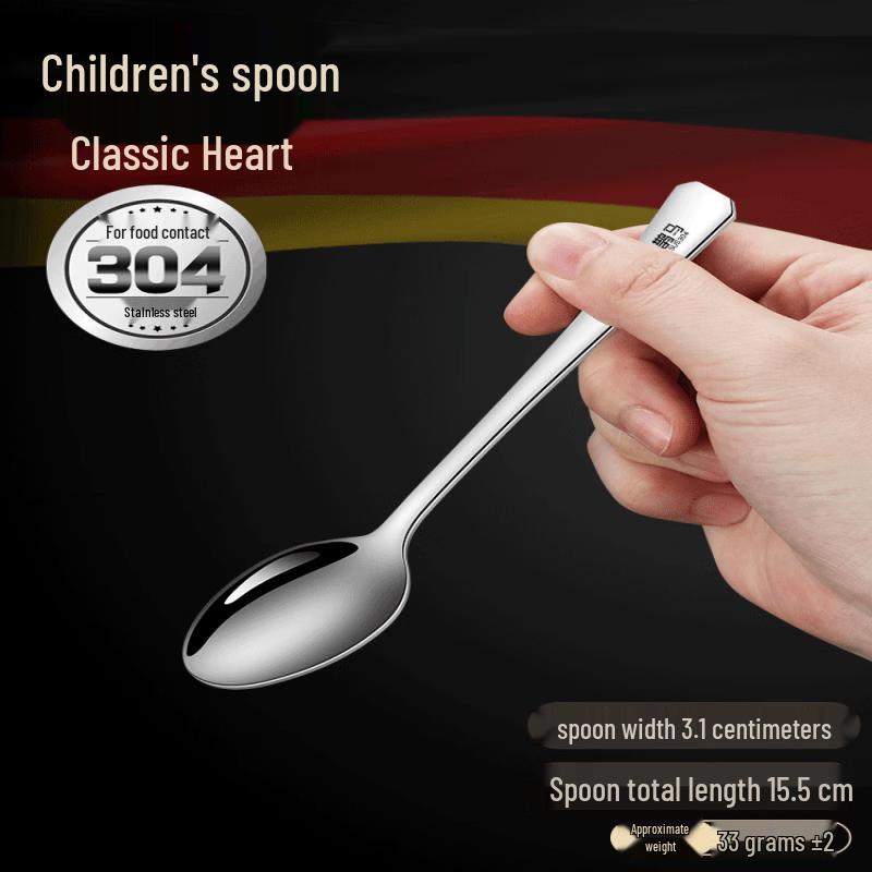 Qiwei Korean 304 Stainless Steel Long Handle Spoon