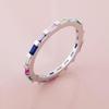 European & American Minimalist Multi-Color Diamond Band - R7032: Fashionable, Exquisite, Universal Fit.