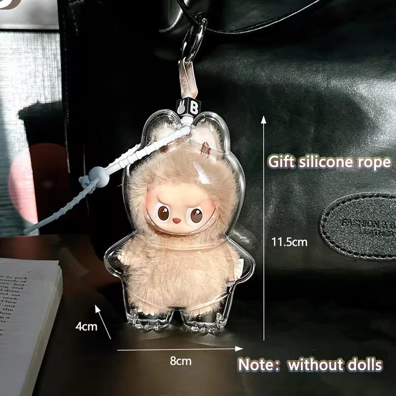 1 / 3Pcs Protective Case Ideal For LABUBU 4 PIN IDEAL FOR LOVE Series Vinyl Plush Doll Dust Cover Storage Box Ideal For LABUBU Add-Ons Gifts