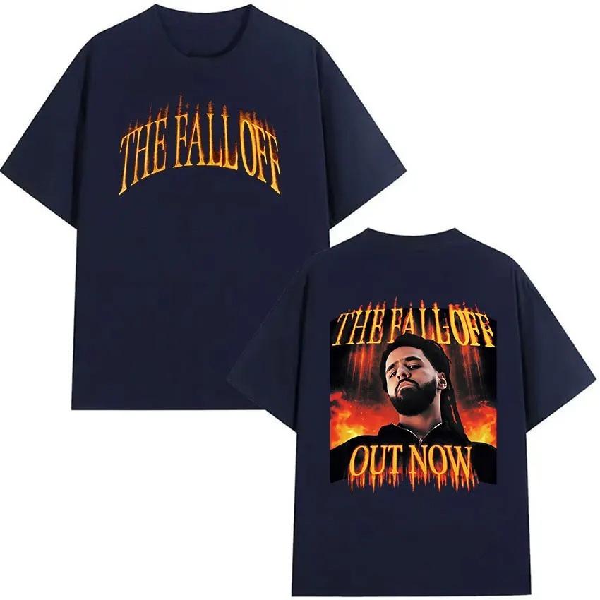 J.Cole The Fall Off New Album 2026 Graphic T Shirts Unisex Hip Hop Retro Style Short Sleeve T-Shirt Casual Cotton Tees