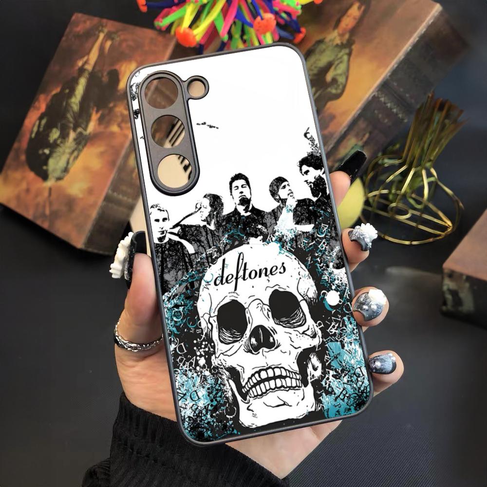 Fashion Deftones Phone Case For Samsung Galaxy S26 S25 S24 S23 S22 S20 S21 Ultra Plus Fe Colored Silver Cover