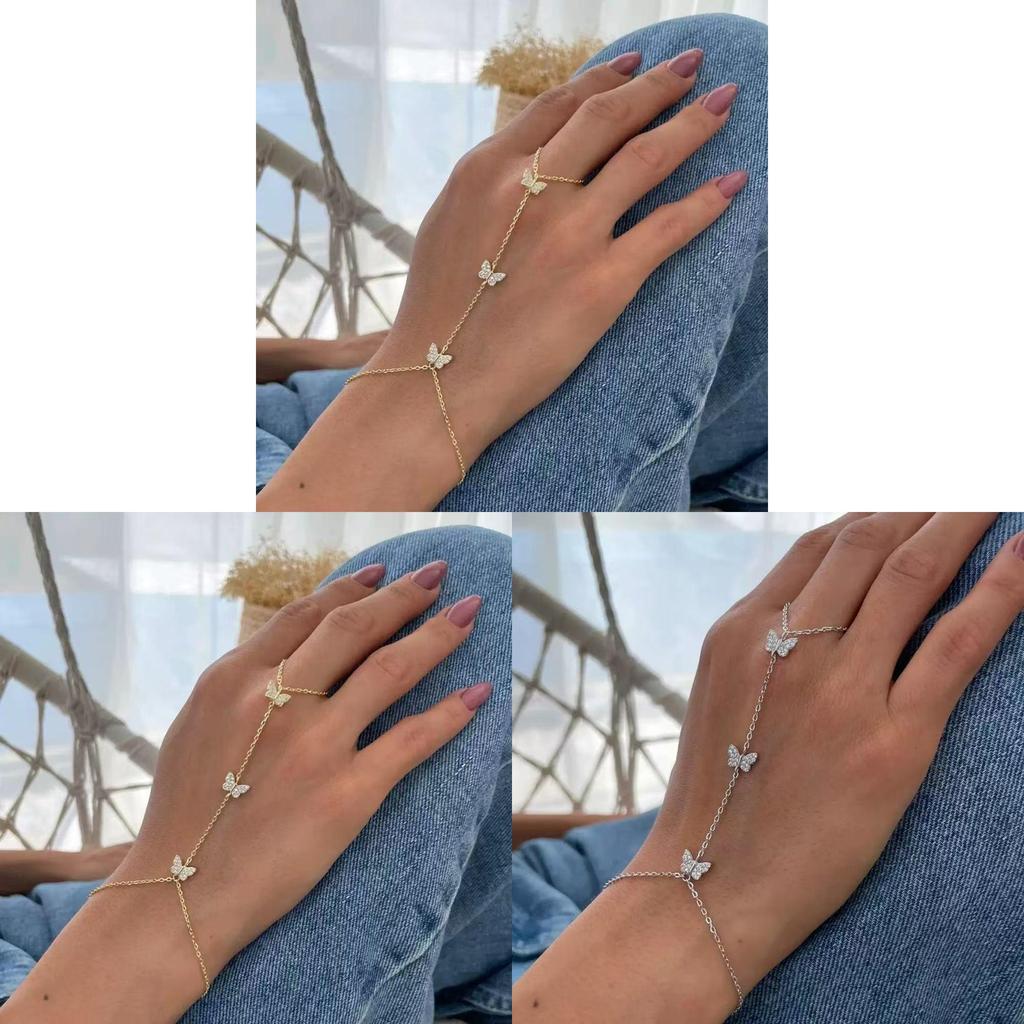 Schmetterling Wasser Diamant Armband für Damen mit galvanisiertem Tierdesign Geschenk für Jahrestage