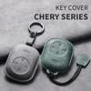For Chery Fulwin T9 2025 Leather Car Key Bag Case Wallet Holder Key Cover Key Chains Car Accessories Key rope Keyring