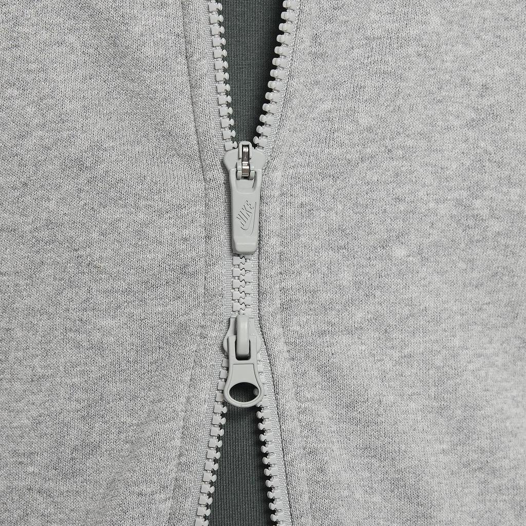 Nike Sportswear Oversized Fleece Hoodie Comfortable Versatile Kids hoodies Dark-Gray Stone FZ5549-063