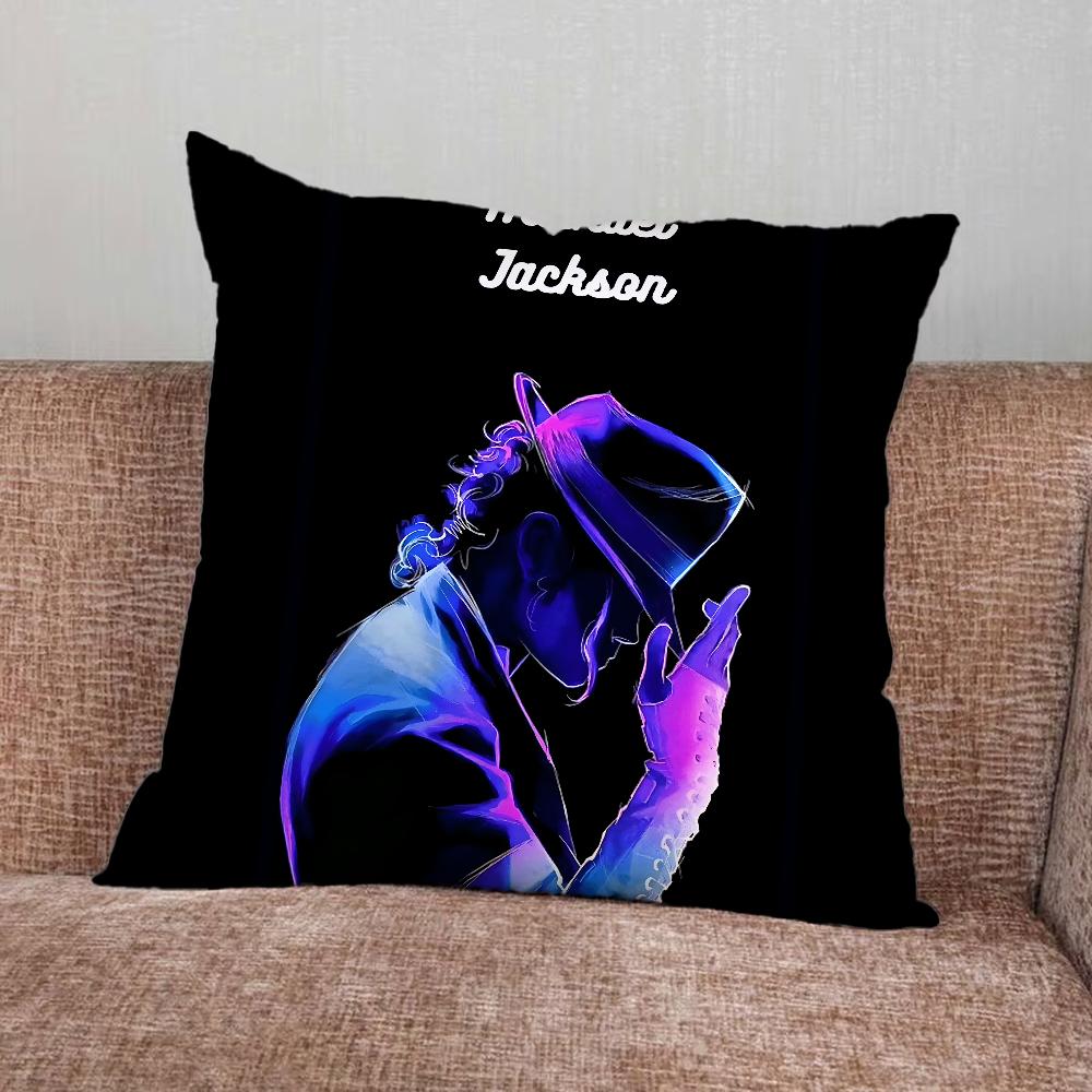 Singer M-Michael Jackson Pillow Case For Home Bedroom Car Office Decoration Living Room Sofa Cushion Cover Suitable