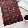 Christmas Red Plaid Retro Scarf for Women Winter Korean Style All Match Scarf To Keep Warm New Year Couple Style Imitation Cashmere Scarf