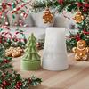 DIY Christmas Tree Candle Silicone Mold Christmas Party Decoration Aromatherapy Plaster Making Mould Home Ornament New Year Gift