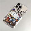 Cartoon Hand-drawn Christmas Kitten Cat for iPhone16Promax Phone Case 15 Creative 14 Girl 13 Cute
