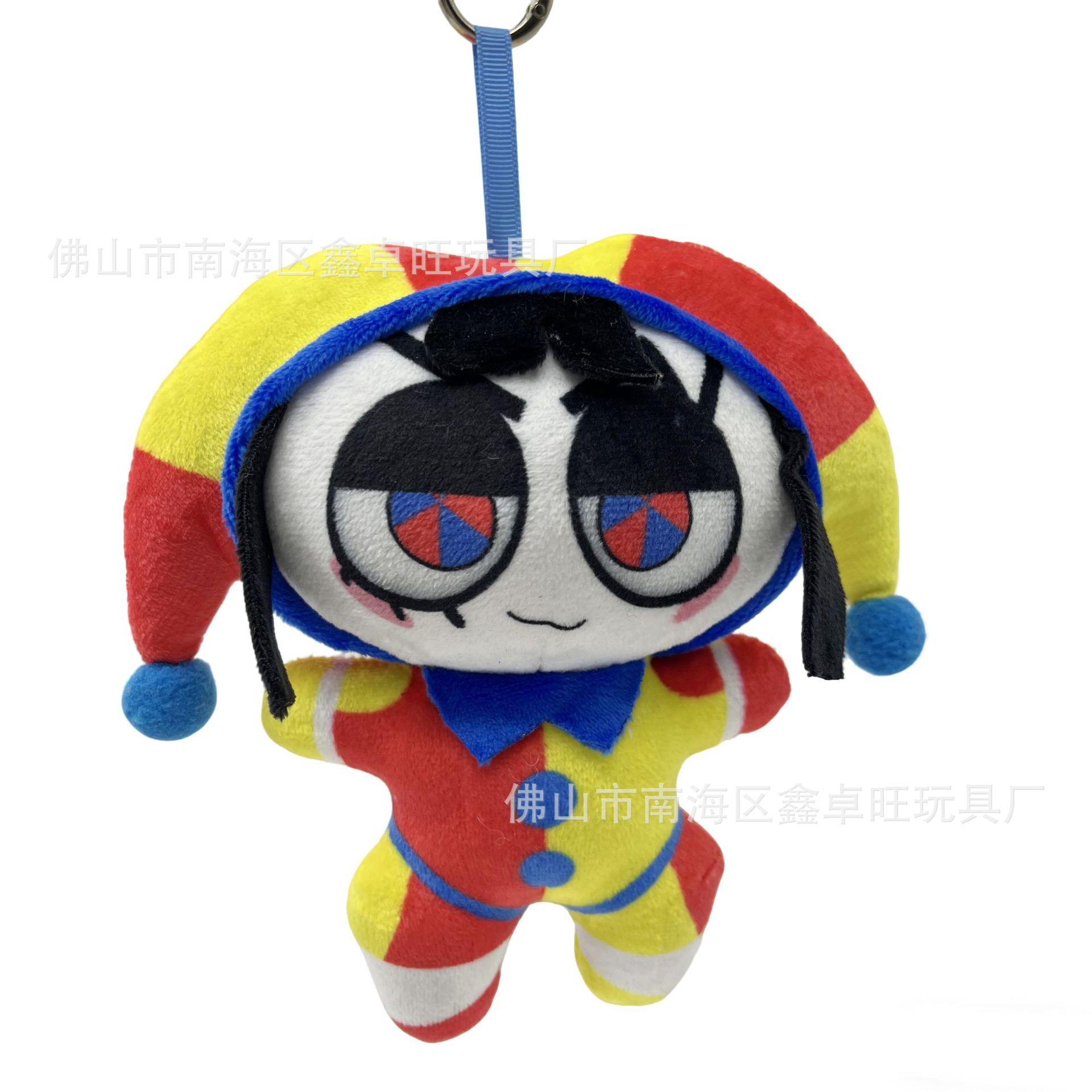 17cm Das Erstaunliche Pomni Plüschtier Stoffpuppe Niedliches Weiches Plüschtier Schlüsselanhänger Anhänger Für Zirkusfans Geschenk Heimdekoration