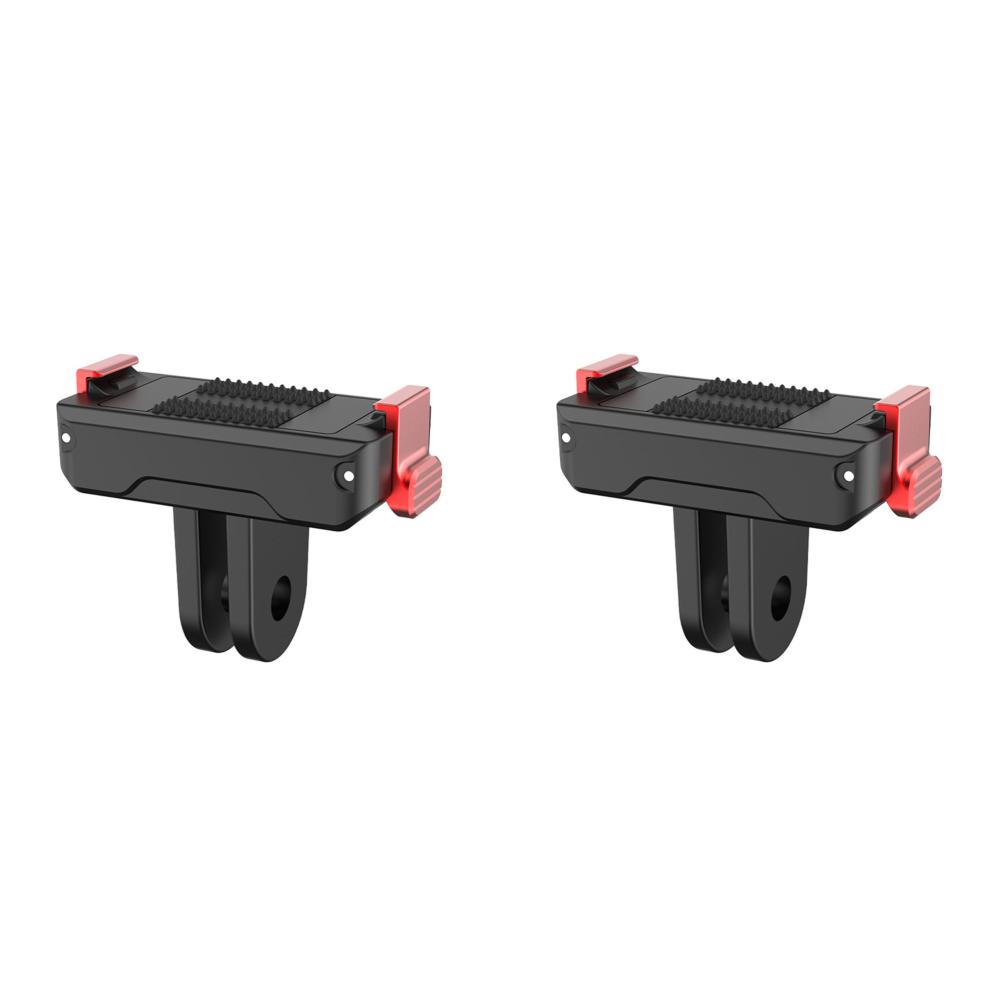 1/2/3 Peças Adaptador de Montagem Magnético de Liberação Rápida para DJI Osmo Action 5 Pro/4/3 Suporte de Extensão de Câmera com Duas Garras Adaptador de Tripé