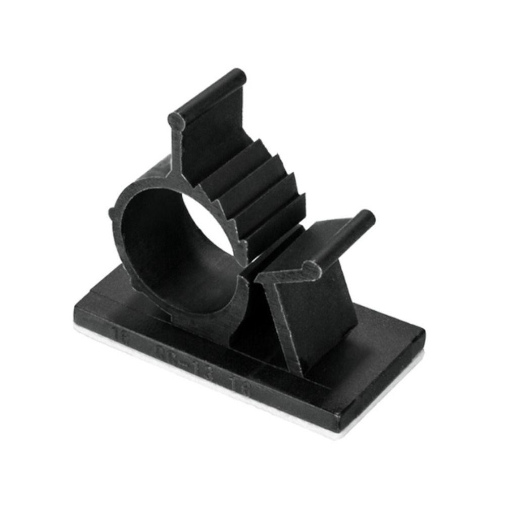 10Pcs Plastic Wire Clamp Holders Self-Adhesive Cable Tie Mounts  Electronics Cord Organization