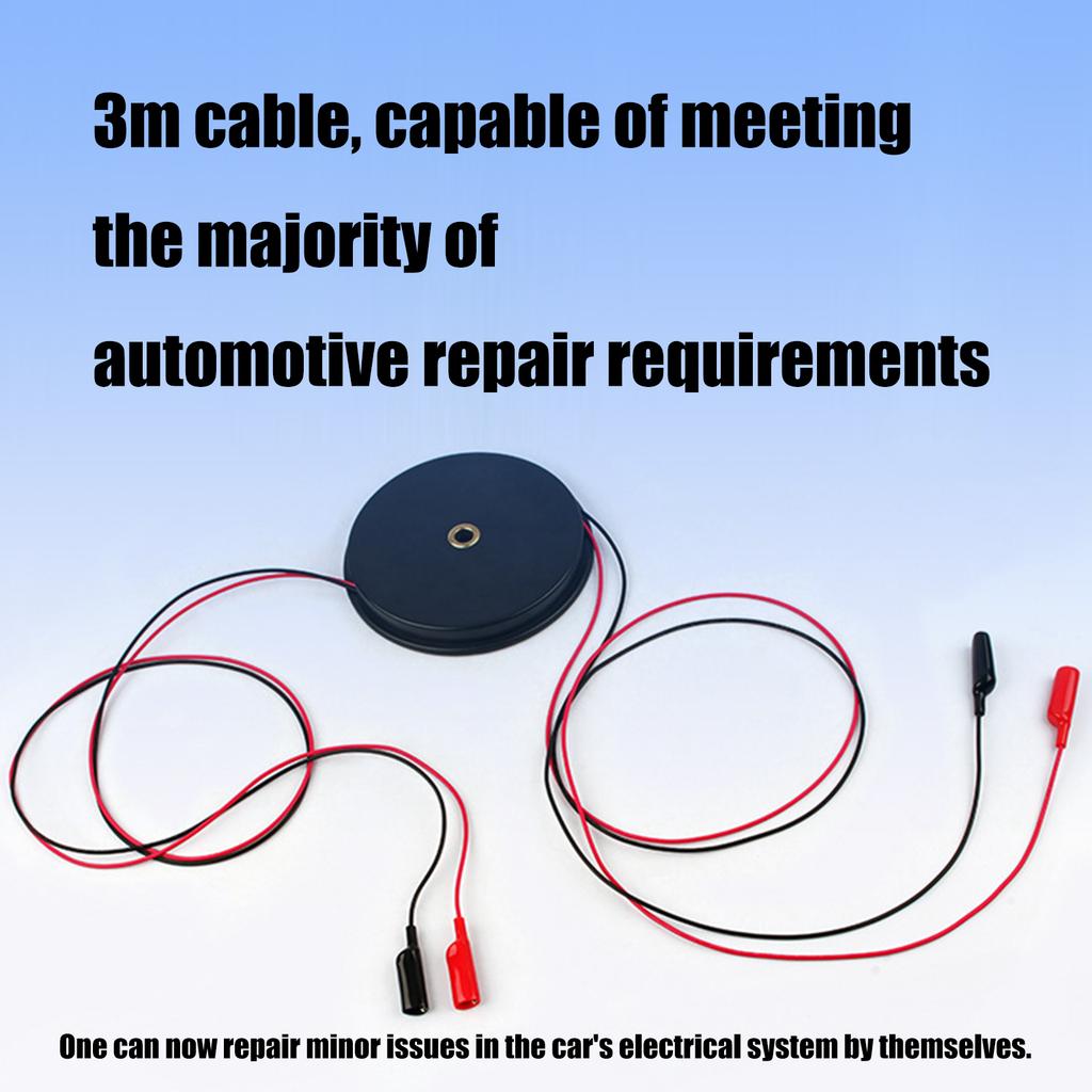 Magnetic Retractable Test Leads 300cm With Insulated Alligators Clip for Electrical Circuit Testing and Troubleshooting