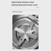 Electric Grain Spice Grinder 8 Stainless Steel Blades Fast Grinding Low Power for Student Dorm Coffee Making Use