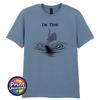 Im Fine Skeleton Hand Funny T Shirt Dark Humour Tee Sarcastic Gothic Gift S2XL