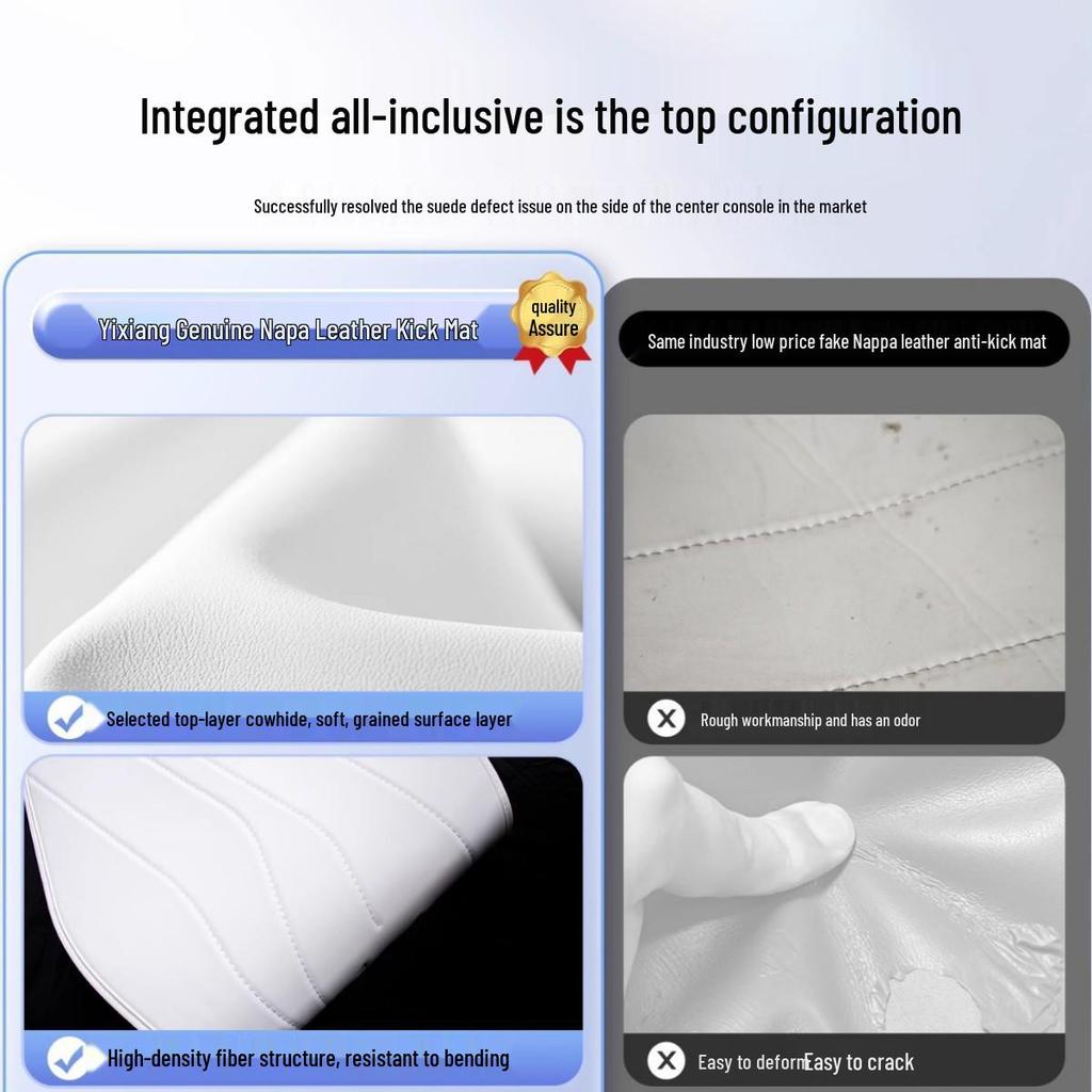 Anti-kick and dirt protection pads for Tesla Model YL/Y/3 center console sides