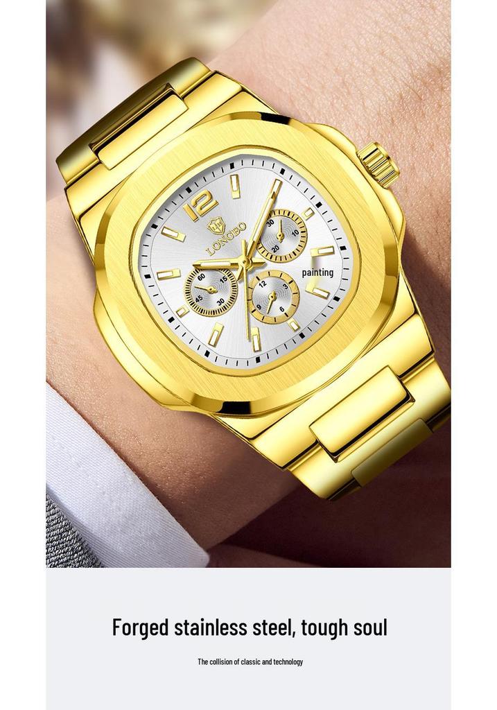 Longbo Classic Men's Waterproof Luxury Business Wristwatch 83882