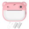 Kids Mini Instant Print Camera 2.0Inch IPS Screen Child Camera 24MP HD 1080P Video Selfie Video Camera for Girls Boys Aged 3-12