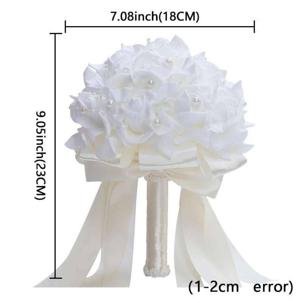 Silk Flowers Artificial Hand Bouquet Romantic Bridesmaid Bouquet  Wedding Accessories