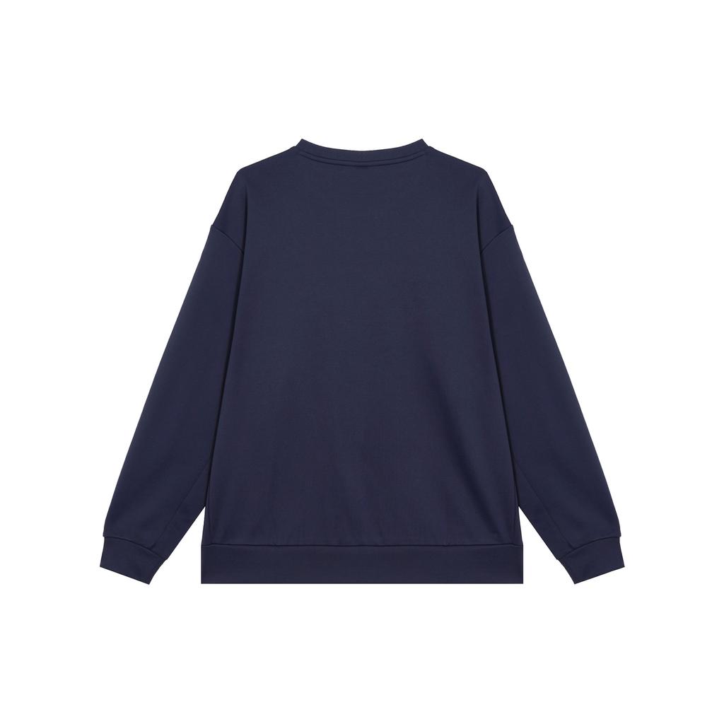 Under Armour Logo Round Neck Pullover Sports Long Sleeve Sweatshirt Unisex sweatshirt Navy-Blue 24600305-409