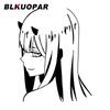 BLKUOPAR Zero Two Smile Anime Car Stickers Personality Peeker Cute Car Label Waterproof Sunscreen Silhouette Decal Decoration