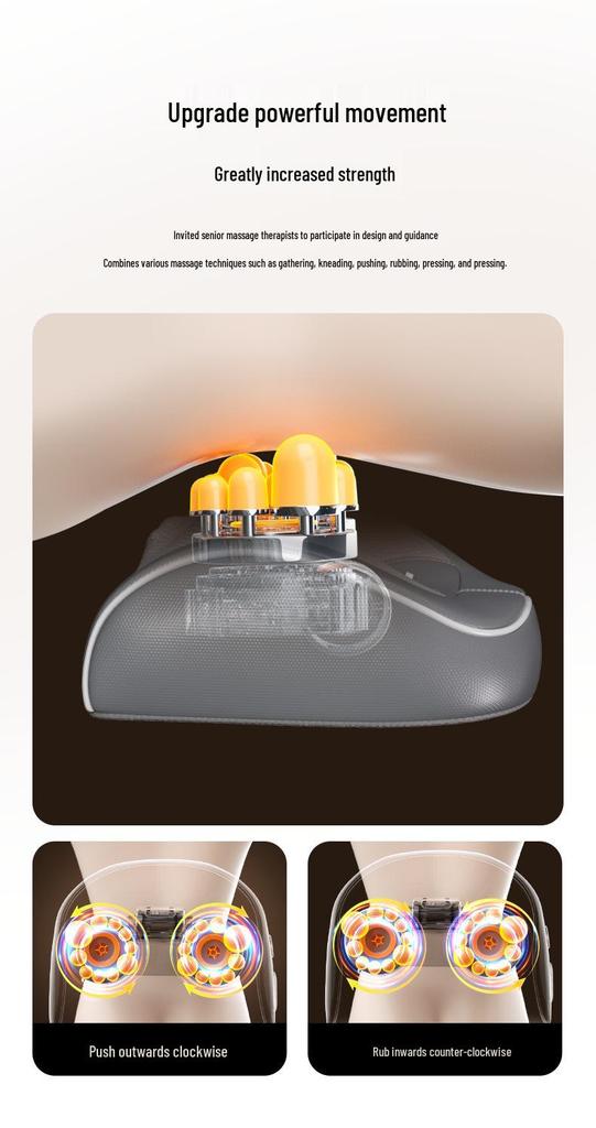 Zhigao Full Body Massager Cushion for Back, Waist, Neck, and Shoulders