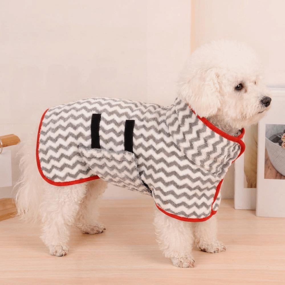 Soft Dog Bathrobe Keeping Warm Cat Absorbent Towel Easy Clean Pet Quick Drying Coat  Bath Time