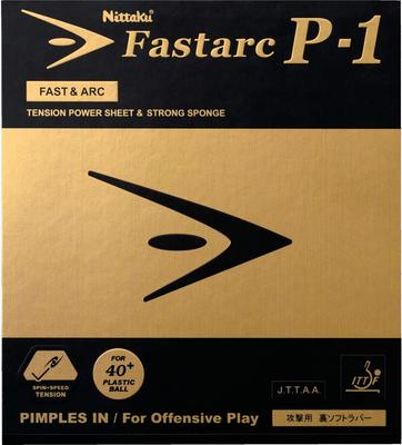 Guma do tenisa stołowego Nittaku Fastark Tension Extra P-1, Gruba, Czarna, NR-8719,