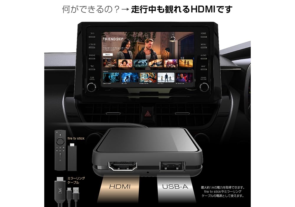 Kashimura KD-256 Smart Car Play, Compatible with Apple CarPlay, Media Play, Display Audio Only,