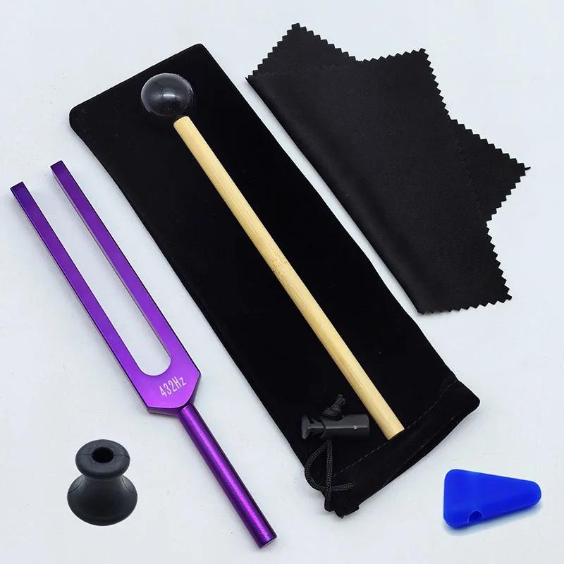 Colorful 432HZ Tuning Fork Aluminum Alloy Tuning Forks for Healing Sound Healing Percussion Instruments Yoga Meditation