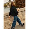 Women S Loose Solid Color Long Sleeve Pocket Trench Coat