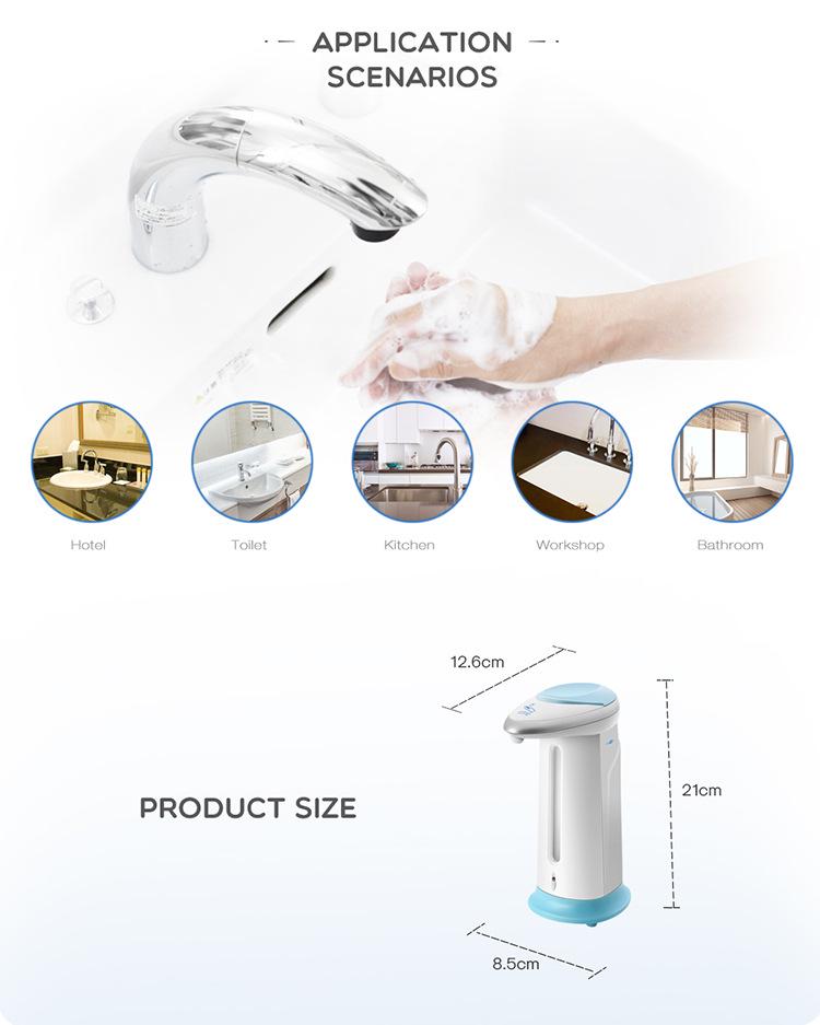 Smart Contactless Induction Hand Sanitizer Dispenser for Gel - Desktop Kitchen & Kids Use