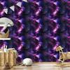 Watercolor Galaxy Wallpaper Navy Blue and Indigo, Plum Background 50x1000
