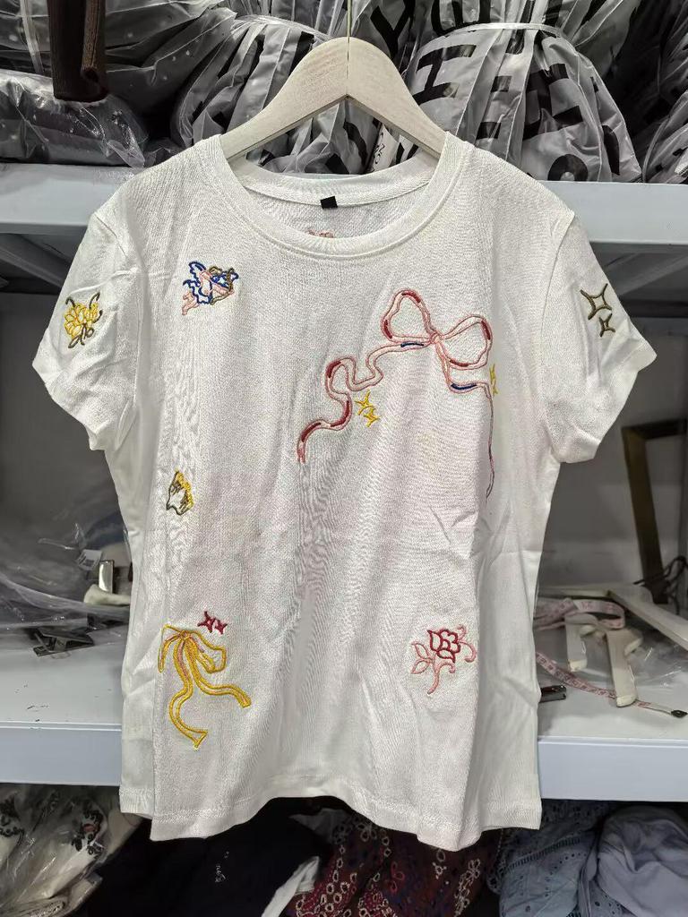 Women's 2022 Summer Fashion Printed Round Neck Short-Sleeve T-Shirt